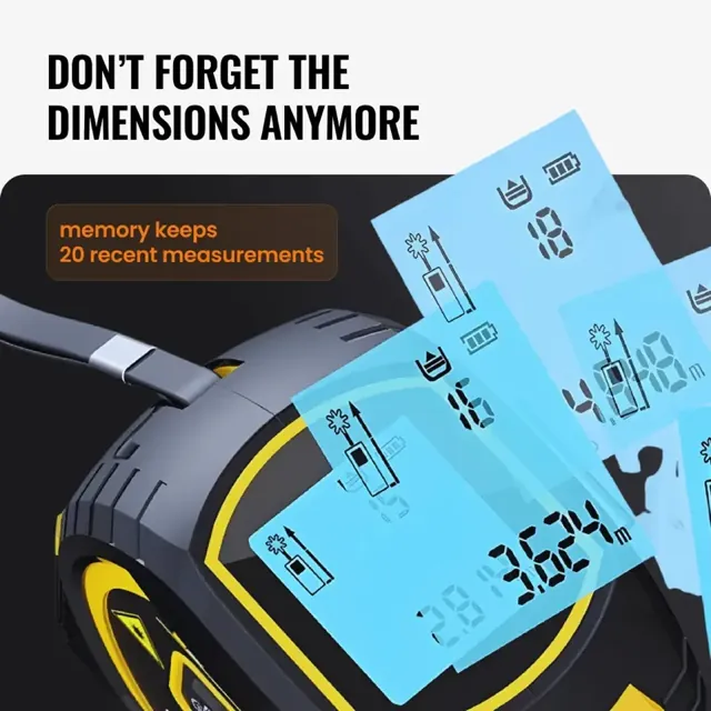 THE ALMIGHTY RULER — The Almighty Ruler 3-in-1 laser tape measure, view 12